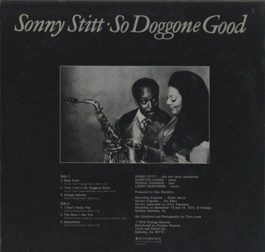 SO DOGGONE GOOD/SONNY STITT SONNY STITT - 中古オーディオ 高価買取