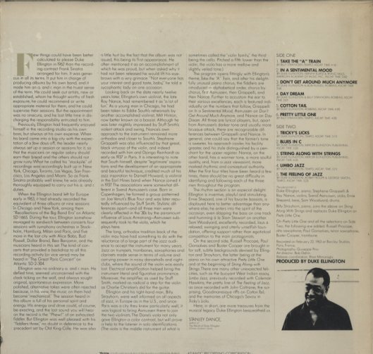 DUKE ELLINGTON’S JAZZ VIOLIN SESSION DUKE ELLINGTON 中古オーディオ 高価買取・販売 ハイファイ堂