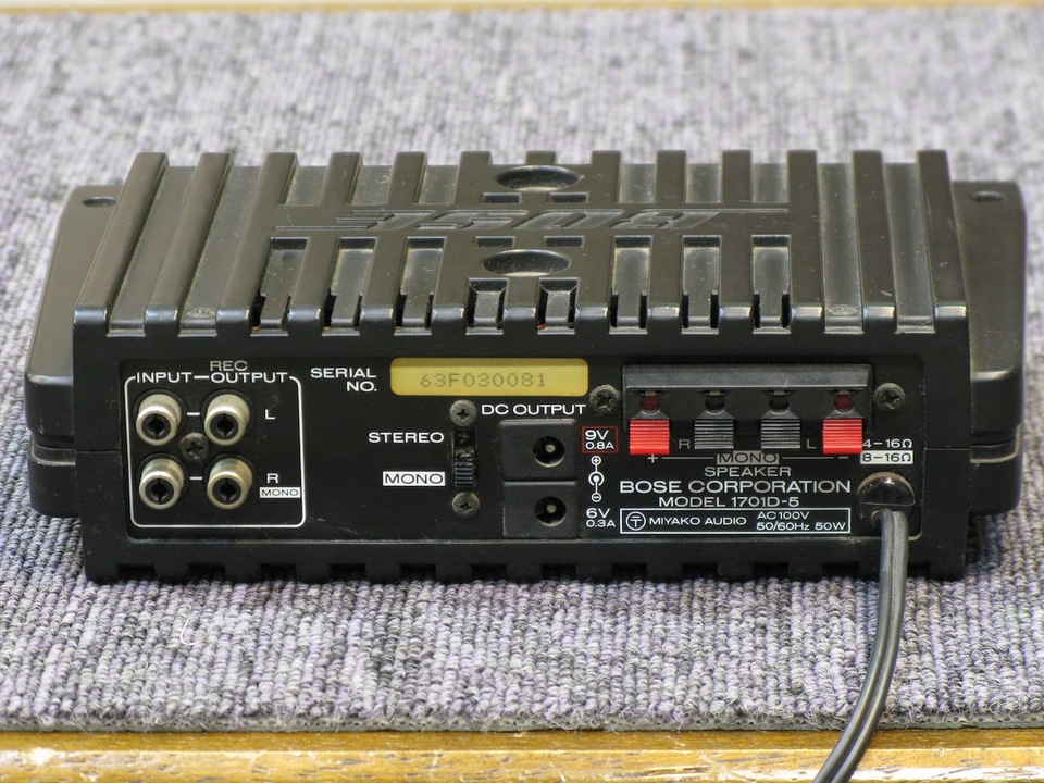 BOSE アンプ　1701D-5 1701D-5 BOSE - 中古オーディオ 高価買取・販売 ハイファイ堂