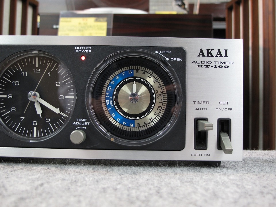 AKAI RT-100 オーディオタイマー　置き時計 アカイ AKAI RT-100 オーディオタイマー 元箱付 @29278 / 中古