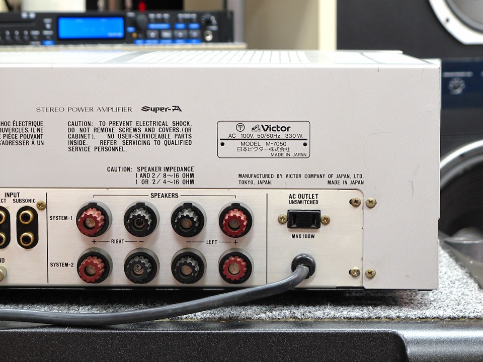 アンプ Laboratory M-7050 Victor M-7050 Laboratory ラボラトリー パワーアンプ ② 送料