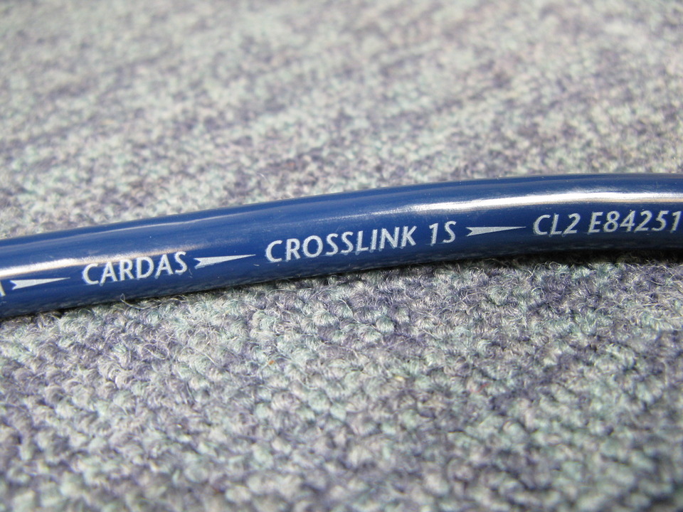 CARDAS　CROSSLINK 1I　1m　中古　美品 CROSSLINK 1S/2.5m CARDAS - 中古オーディオ 高価買取・販売 ハイファイ堂