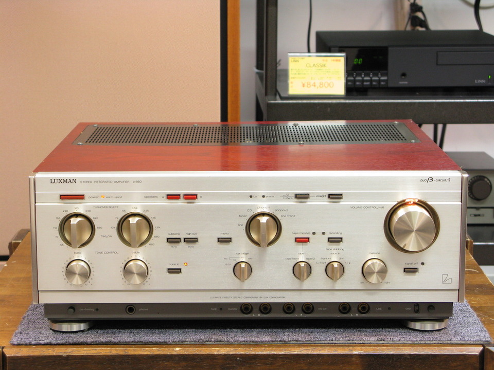 LUXMAN L560 A級動作