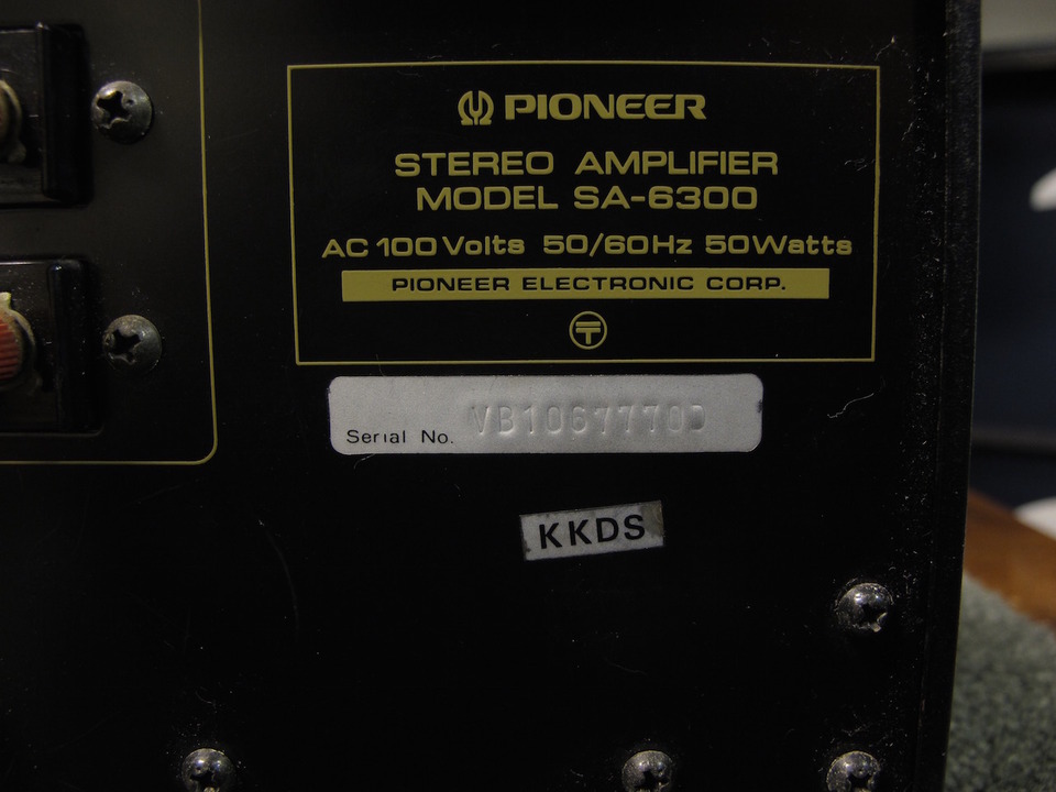 SA-6300 PIONEER - 中古オーディオ 高価買取・販売 ハイファイ堂