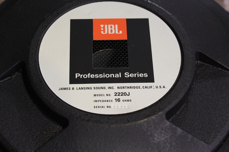 JBL 2220J 16 ウーファー ペア スピーカー プロフェッショナル