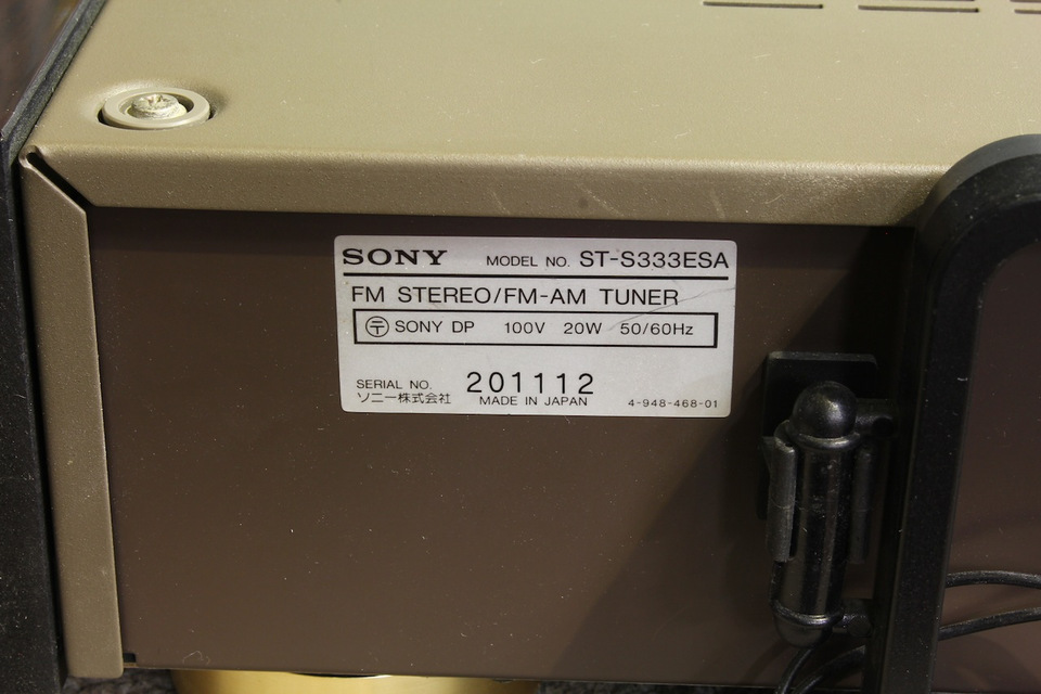 D177 SONY ソニー ST-S333ESA FM/AM チューナー Amazon.co.jp: SONY ソニー ST-S333ESA FM/AMステレオチューナー 単体