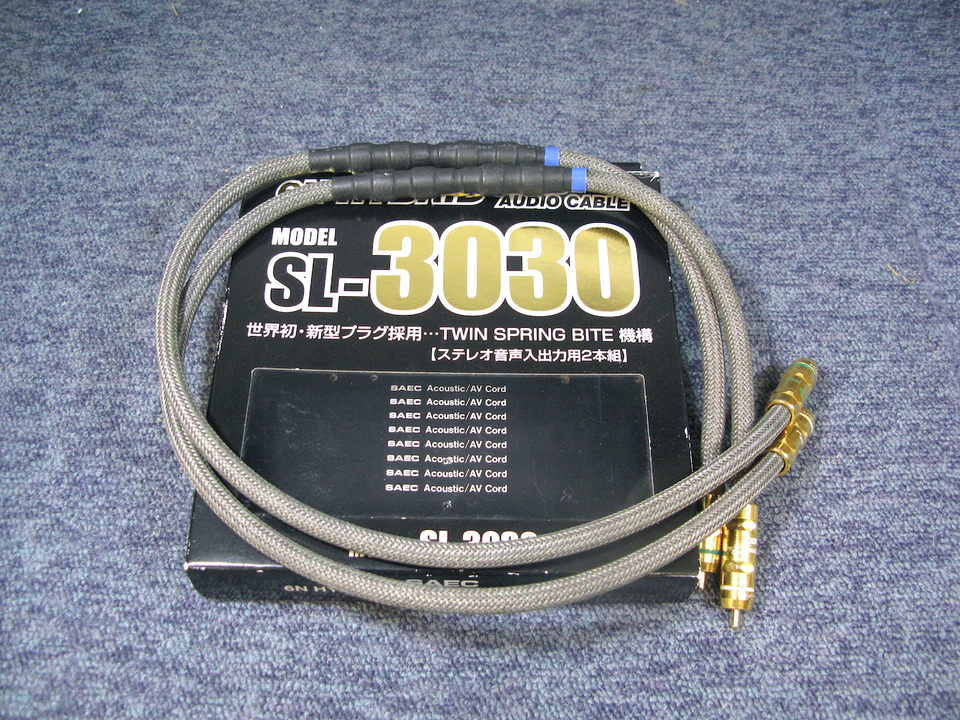 SAEC サエク SL-3030 Twin Spring Bite RCAケーブル ペア 0.7m 30周年