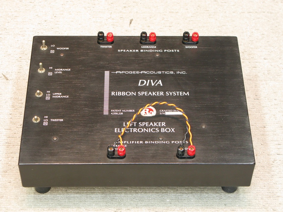 C934ピ】APOGEE アポジー DIVA ディーバ リボンスピーカーペア APOGEE ACOUSTICS DIVA
