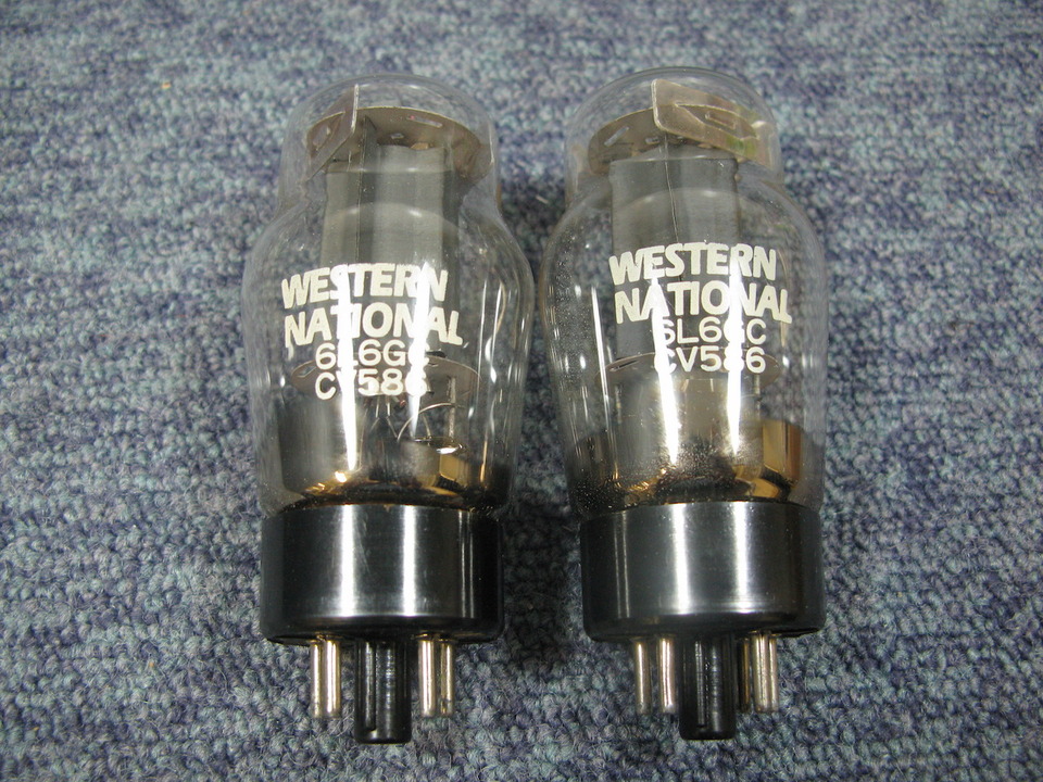 6L6GC CV586 WESTERN NATIONAL　4本 6L6GC CV586 WESTERN NATIONAL 4本 オーディオ機器