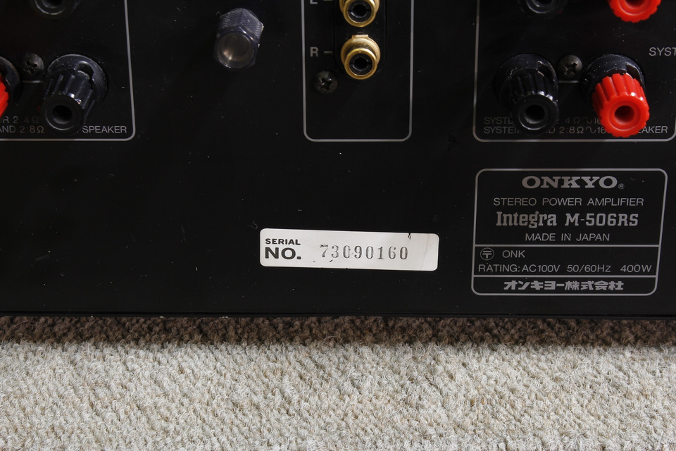 integra M-506RS ONKYO - HiFi-Do McIntosh/JBL/audio-technica/Jeff