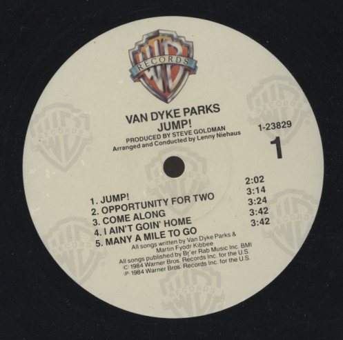 JUMP!/VAN DYKE PARKS VAN DYKE PARKS - 中古オーディオ 高価