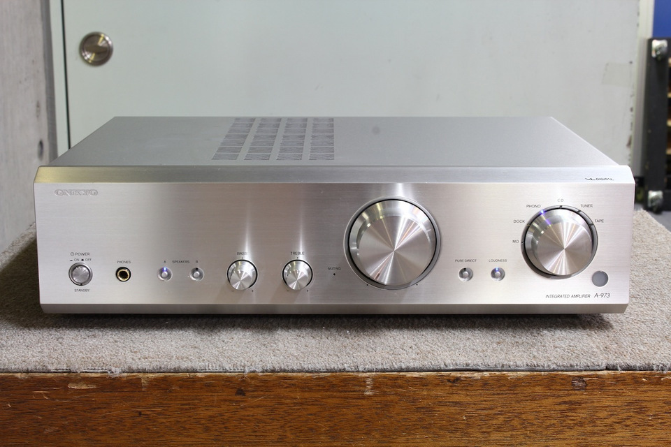 ONKYO A-973(Silver）　通電確認 でんでんの部屋 v2.0: Onkyo A-973 購入!