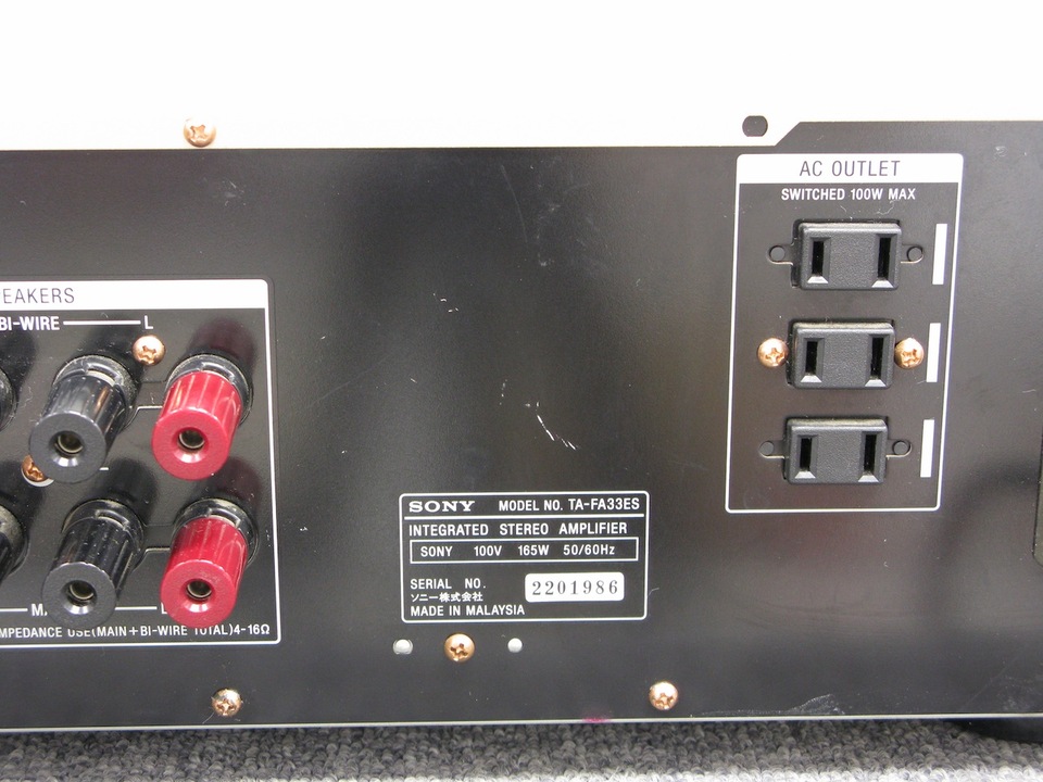 TA-FA33ES SONY - 中古オーディオ 高価買取・販売 ハイファイ堂