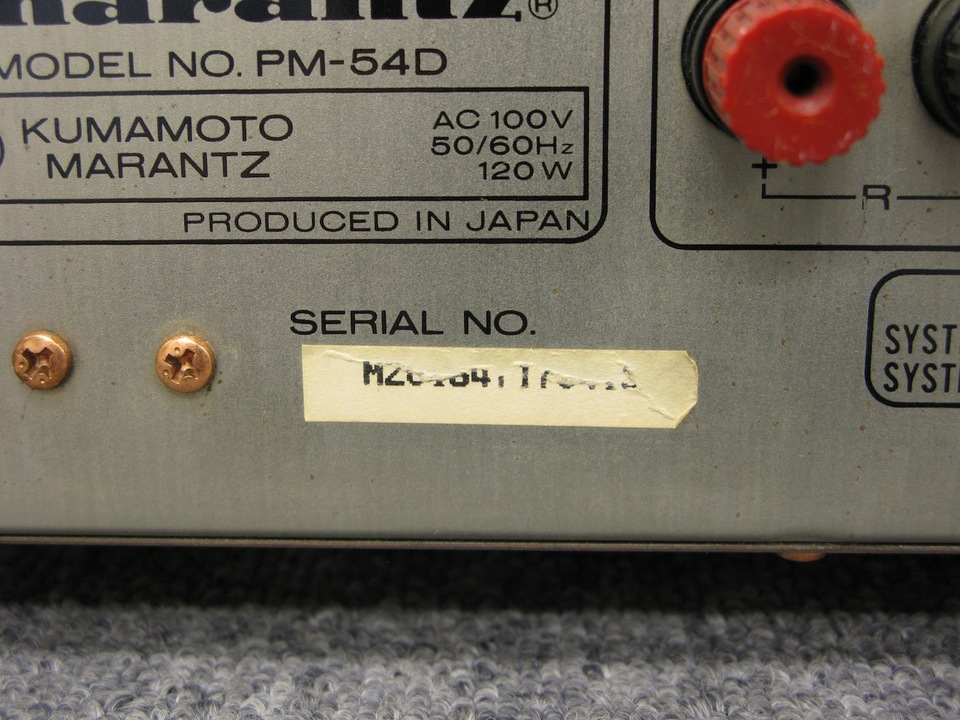 PM-54D marantz - 中古オーディオ 高価買取・販売 ハイファイ堂
