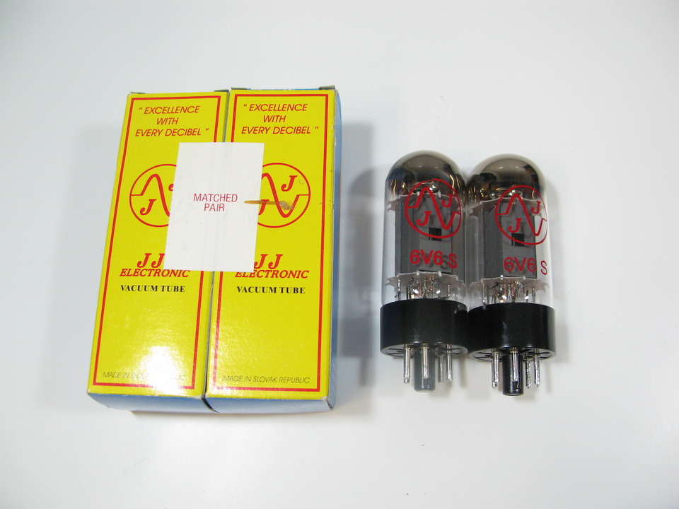 JJ製出力管6V6Sマッチドペア 2セット・4本 JJ製出力管6V6S