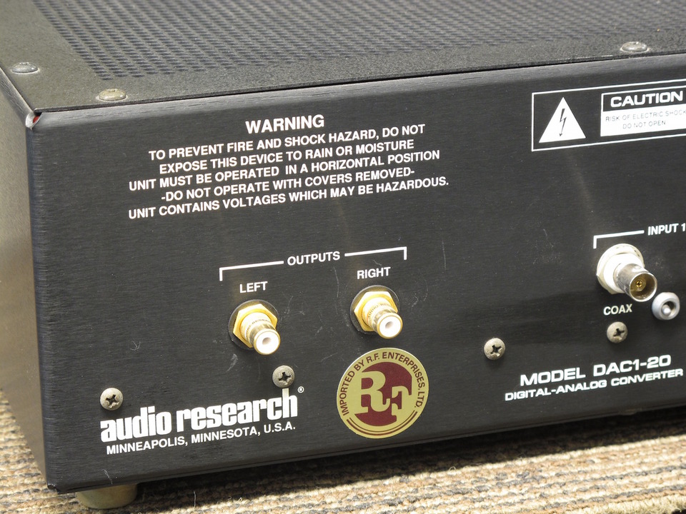 audio research D/Aコンバーター DAC1-20 オーディオリサーチ ▽ 6F928-9