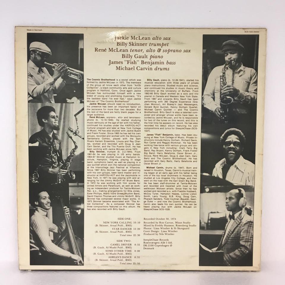 NEW YORK CALLING&frasl;JACKIE McLEAN &amp; THE COSMIC BROTHERHOOD JACKIE