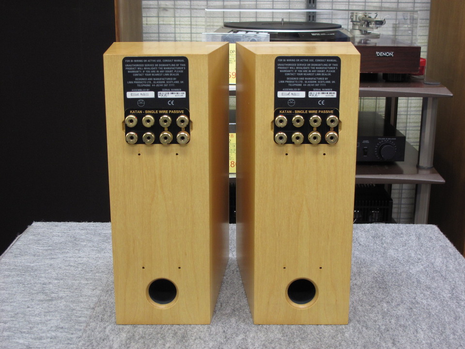 LINN KATAN スピーカー Linn Katan Bookshelf Speakers; Black Pair - The Music Room