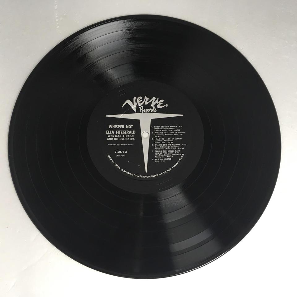 WISPER NOT/ELLA FITZGERALD WITH MARY PAICH AND HIS ORCHESTRA ELLA