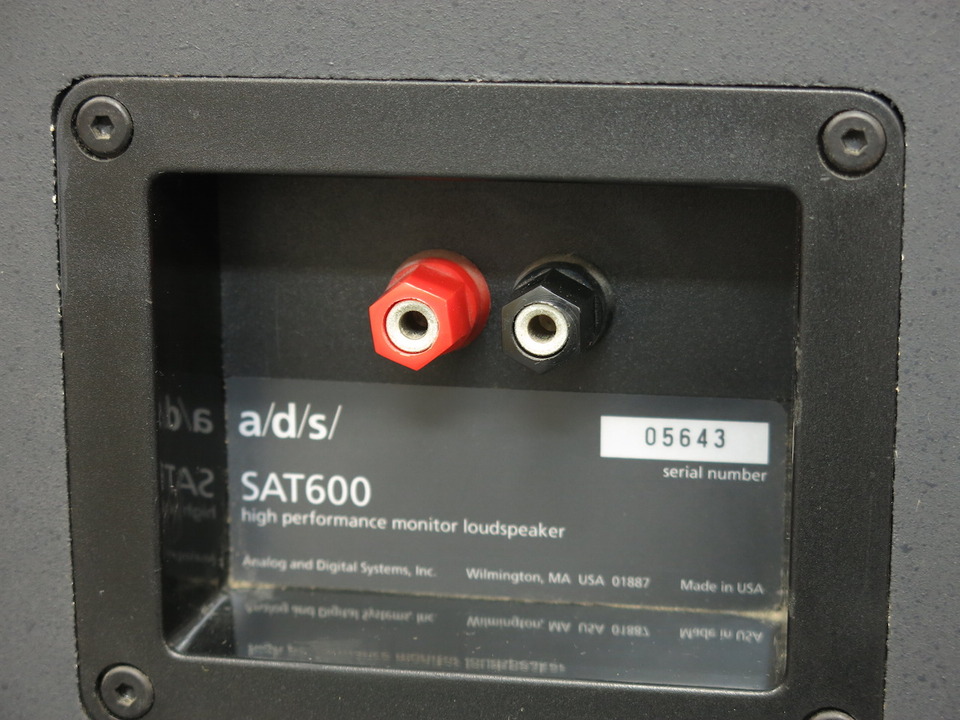 a/d/s SAT600◆スピーカーペア◆ブラック SAT600 ADS - 中古オーディオ 高価買取・販売 ハイファイ堂
