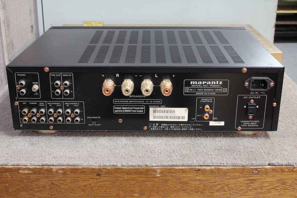 MARANTZマランツPM6001プリメインアンプ　ブラック Marantz PM6001の仕様 マランツ