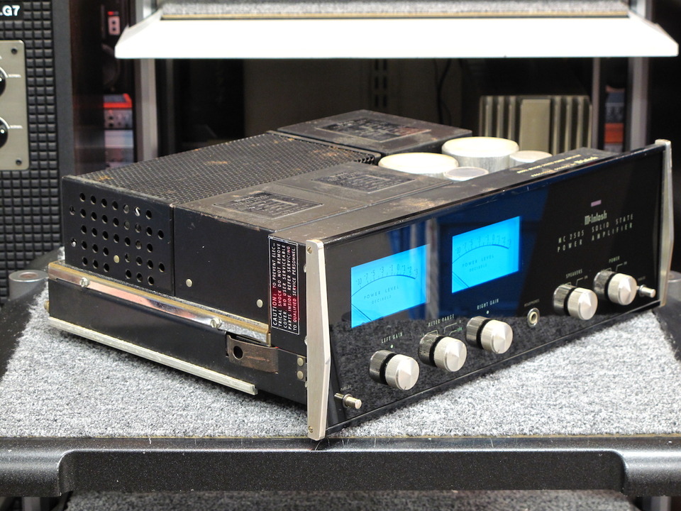 McIntosh マッキントッシュ MC2505 パワーアンプ メンテ済み △▽McIntosh MC2505 パワーアンプ ウッドケース付