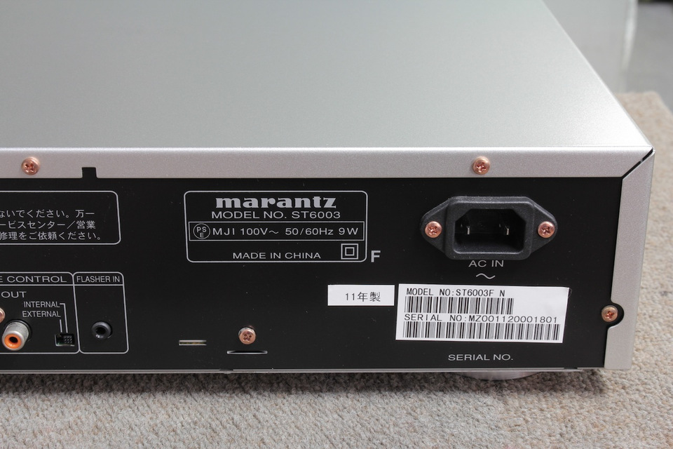 【値下げ】Marantzマランツ　チューナー　ST6003　動作確認済 ST6003 marantz - 中古オーディオ 高価買取・販売 ハイファイ堂