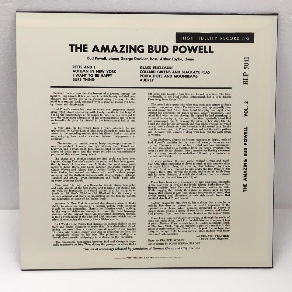 THE AMAZING BUD POWELL Volume 2 BUD POWELL - 中古オーディオ