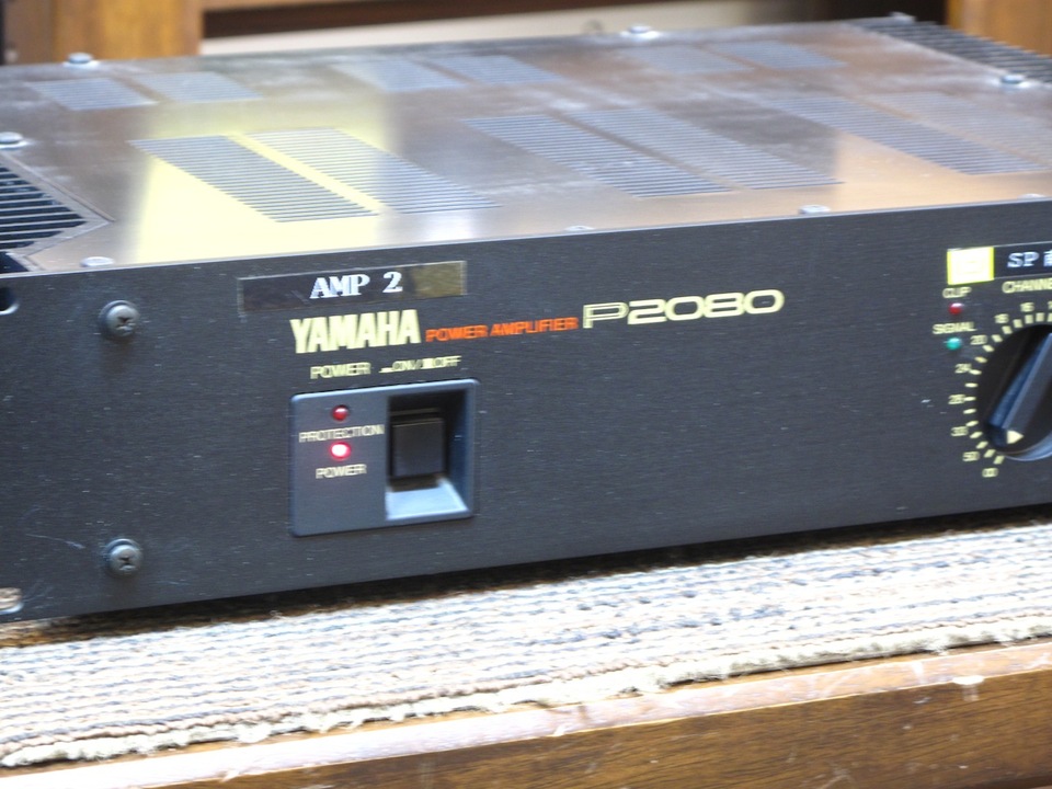 YAMAHA ヤマハ P2080 YAMAHA P2080 Stereo Power Amplifier Amp 80W+80W Used Tested