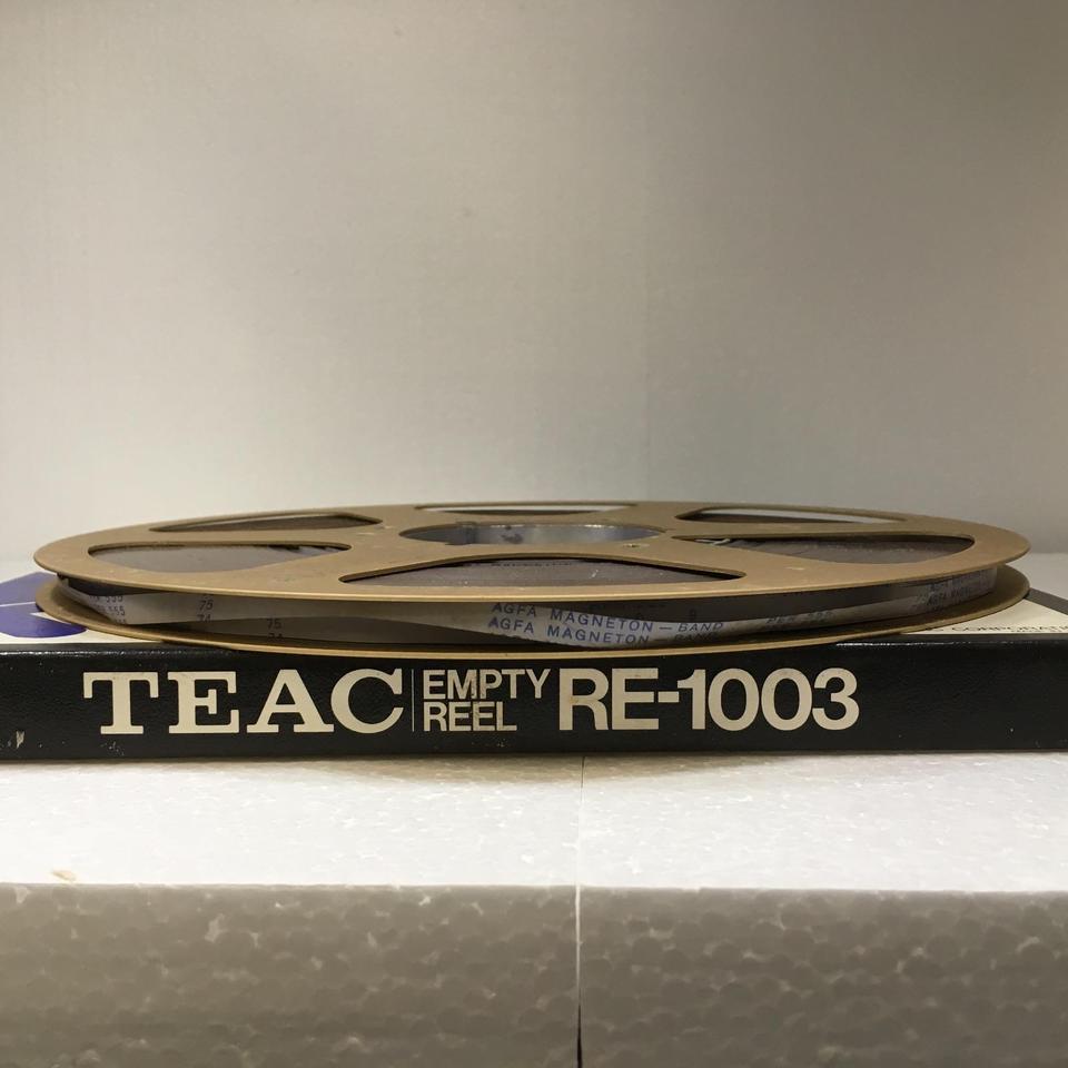 TEAC オープンリールRE-1003 ゴールドリール アルミ製 ケース付き ① TEAC オープンリールRE-1003 ゴールドリール アルミ製 ケース付き ①