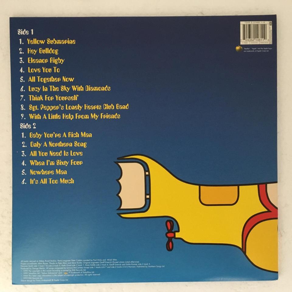 THE BEATLES YELLOW SUBMARINE SONGTRACK THE BEATLES - 中古