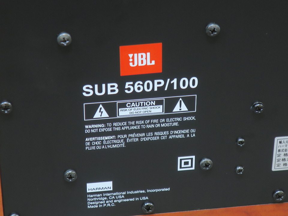 JBL サブウーファー SUB135/100 パワーアンプ内蔵 ブラック