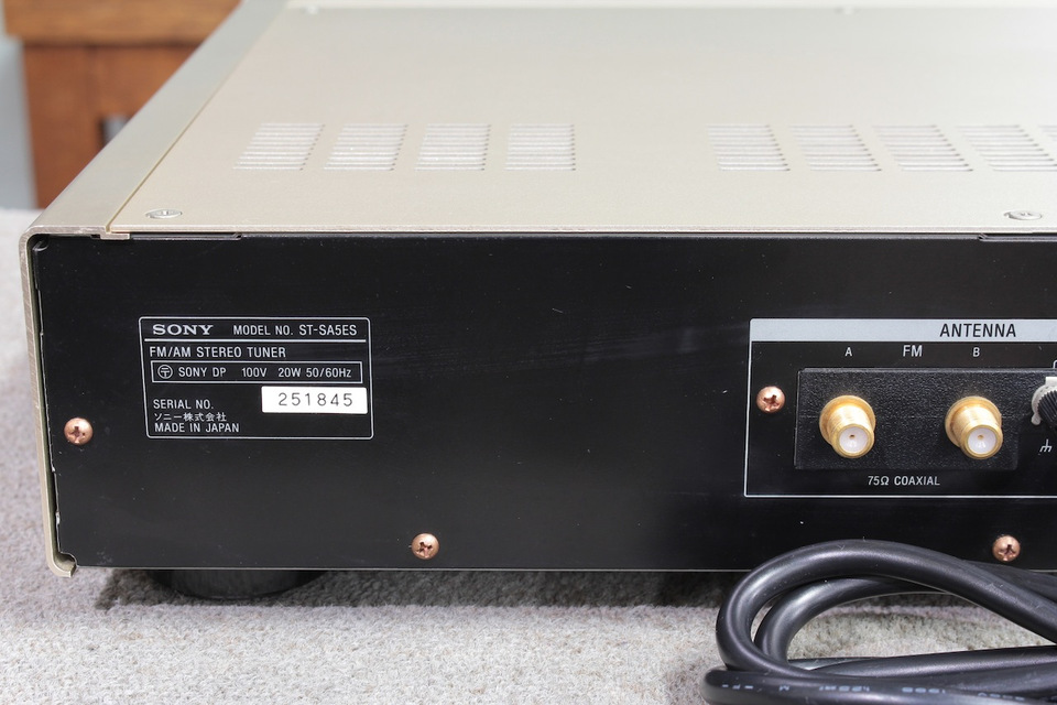 【中古】「非常に良い」SONY ソニー ST-SA5ES FM/AMステレオチューナー Amazon.co.jp: SONY ソニー ST-SA5ES FM/AMステレオチューナー : 家電