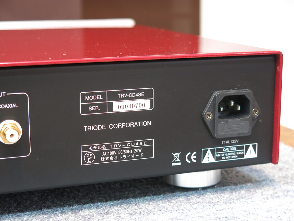 Triode トライオード TRV-CD4SE Vacuumtube CD Player 真空管CDプレイヤー Triode Corporation TRV-CD4SE Hybrid CD Player — The Music Room