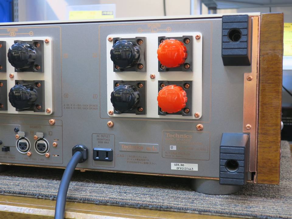 【美品】Technics SE-A7000 Ver4.0 ステレオ パワーアンプ SE-A7000 Ver4.0 Technics - 中古オーディオ 高価買取・販売 ハイファイ堂