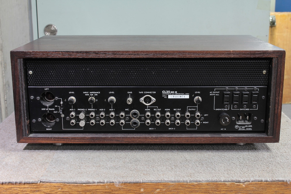 □□【取説・電源ACケーブル付】LUXMAN CL35 真空管アンプ