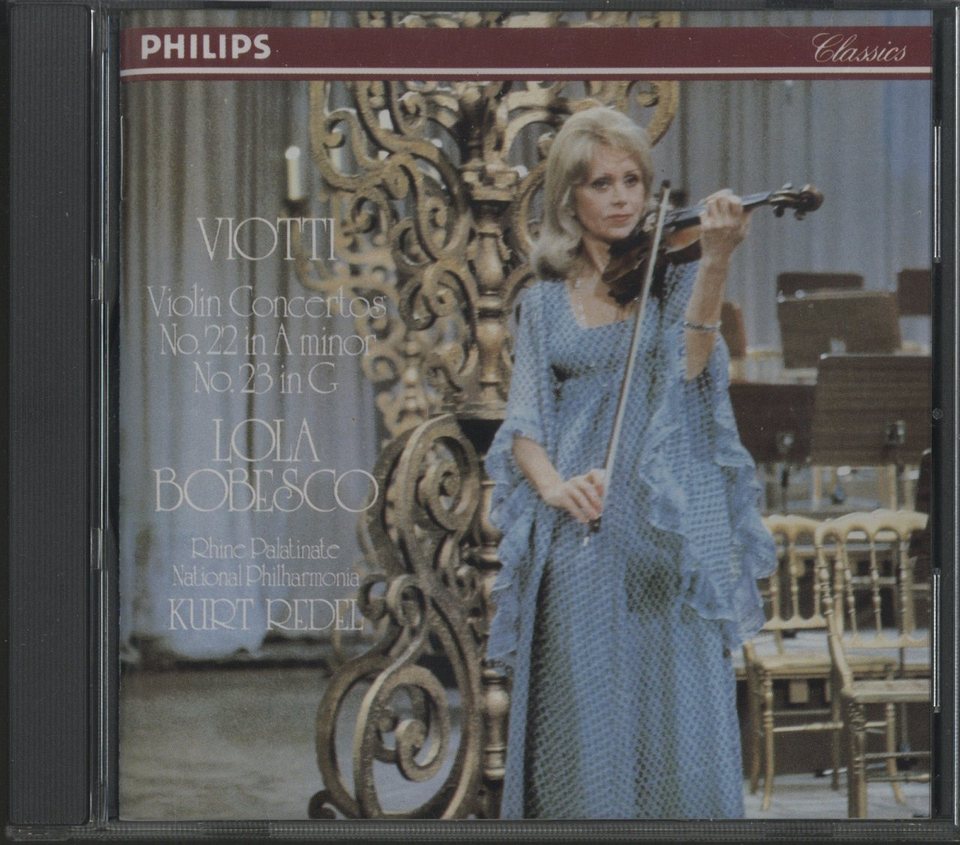 ボベスコ　PHILIPS　国内盤CD　ヴィオッティ　vn協奏曲　帯付き