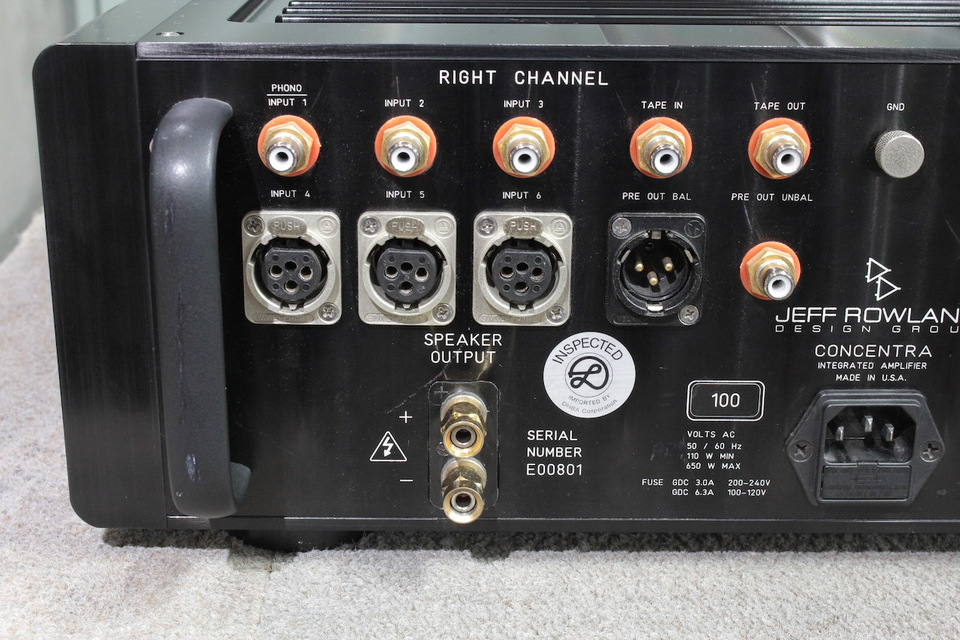 CONCENTRA JEFF ROWLAND - 中古オーディオ 高価買取・販売 ハイファイ堂