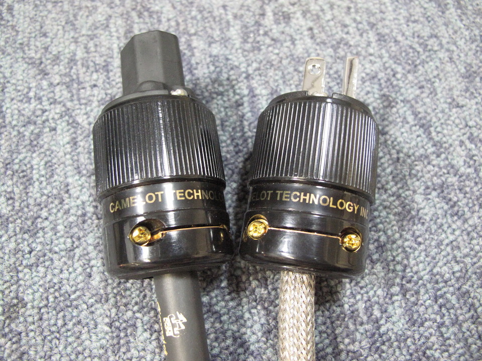 ◾️CAMELOTキャロメット電源ケーブル名機◆PM-600高級プラグ高音質UP② CAMELOT TECHNOLOGY POWER MASTER ARTHUR 5 電源ケーブル 【お