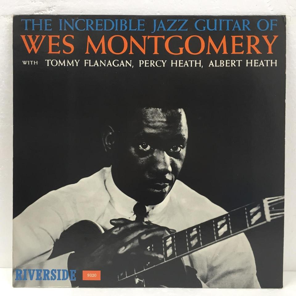 JAZZ ヴィンテージポスターB1フレーム付 Wes 正しく Mongomery ギター 