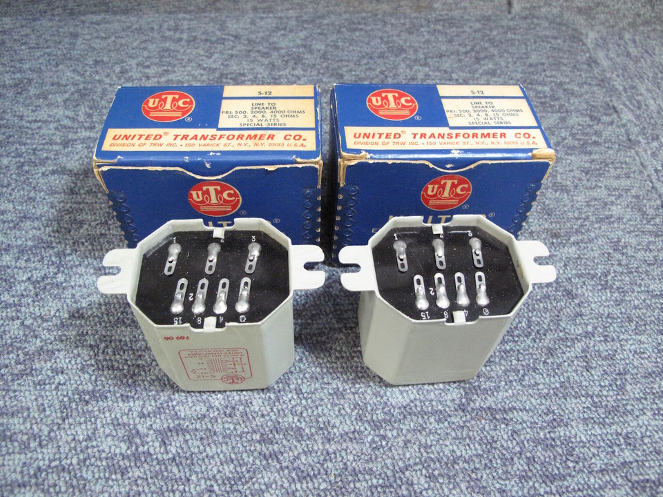 UTC A-20/A-11 ライン/インプットトランス 2個 WE－396A