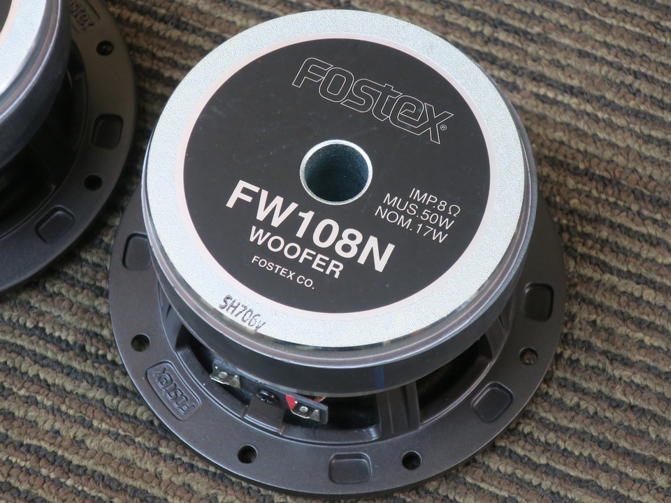 銘機Fostex FW108 10cmウーファー未使用 要エッジ修理 新品2個 FW108N FOSTEX - 中古オーディオ 高価買取・販売 ハイファイ堂