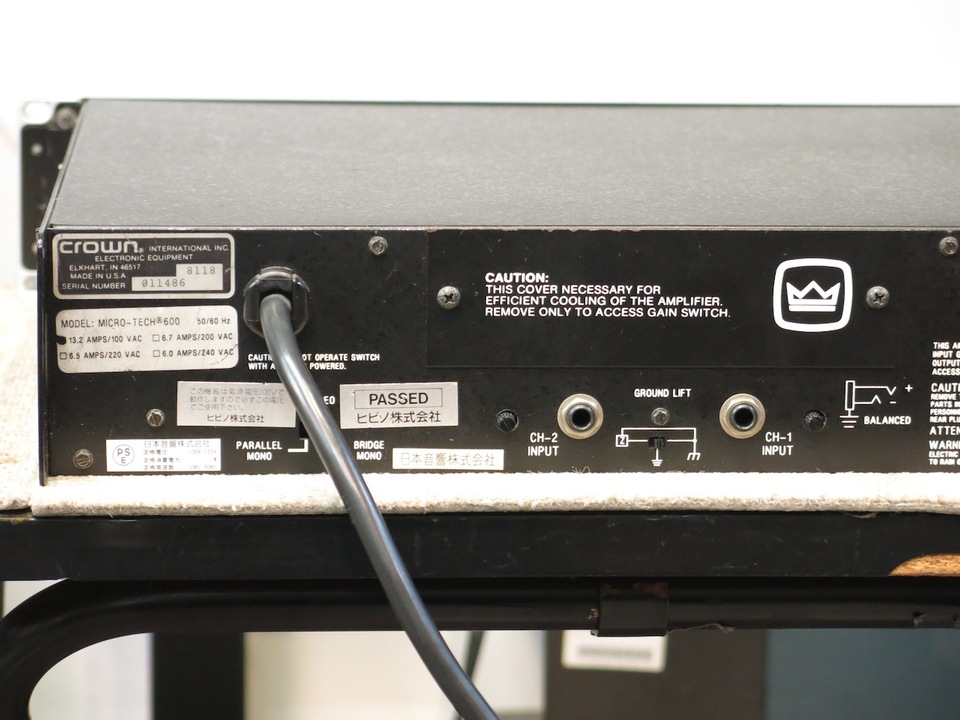 Micro-Tech 600 AMCRON - 中古オーディオ 高価買取・販売 ハイファイ堂