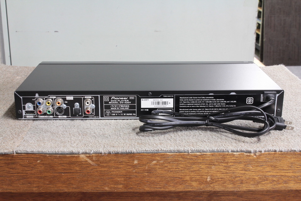 中古 Pioneer DVDプレーヤー DV-420V 楽天市場】Pioneer DVDプレーヤー