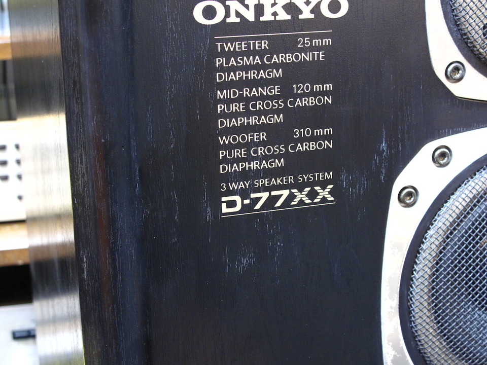 【引取限定】ONKYO D-77XX フロア型スピーカー 専用台付きジャンク 引取限定】ONKYO D-77XX フロア型スピーカー 専用台付きジャンク
