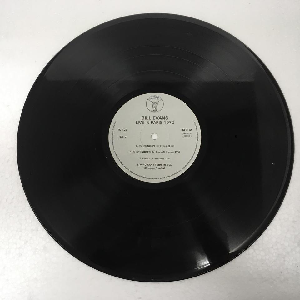 LIVE IN PARIS 1972 VOL.3/BILL EVANS BILL EVANS - 中古オーディオ