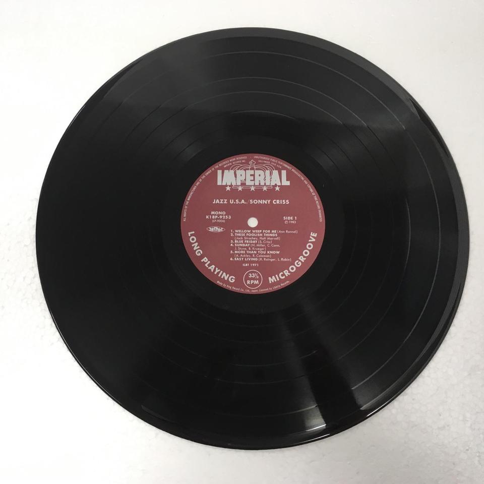 JAZZ U.S.A./SONNY CRISS SONNY CRISS - 中古オーディオ 高価