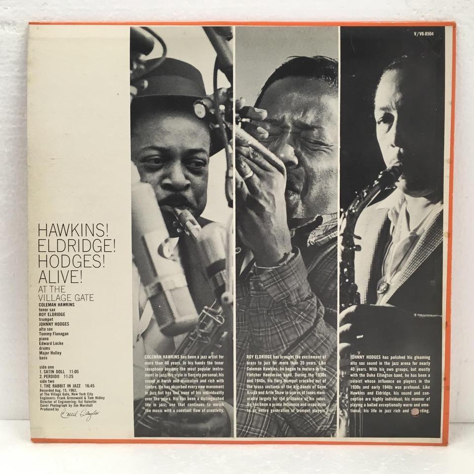 HAWKINS! ELDRIDGE! HODGES! ALIVE! AT THE VILLAGE GATE COLEMAN HAWKINS