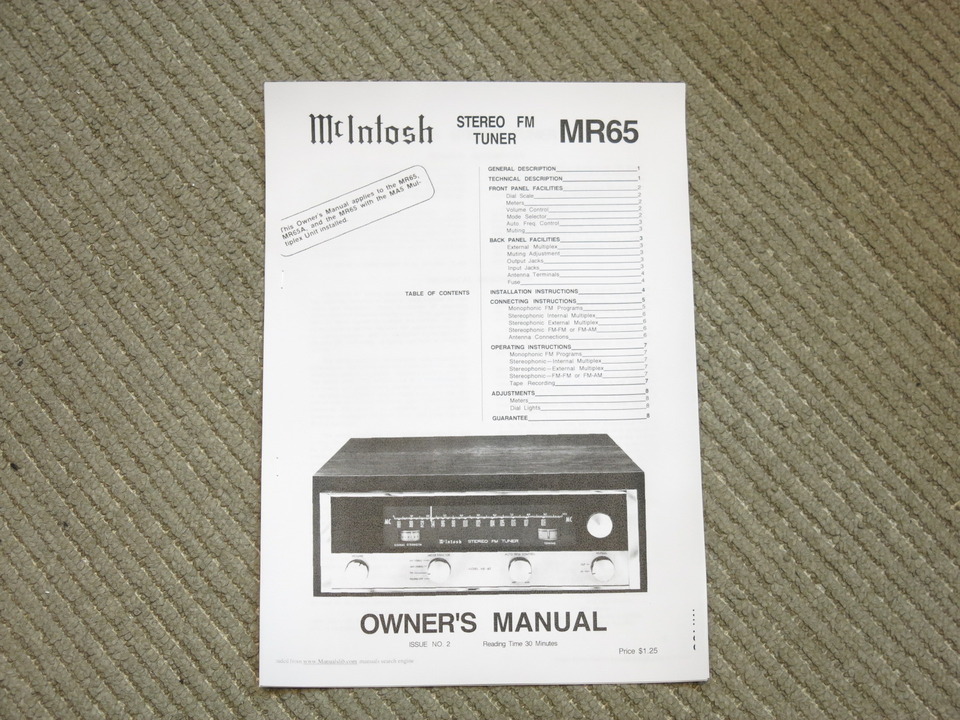 MR65 McIntosh - 中古オーディオ 高価買取・販売 ハイファイ堂
