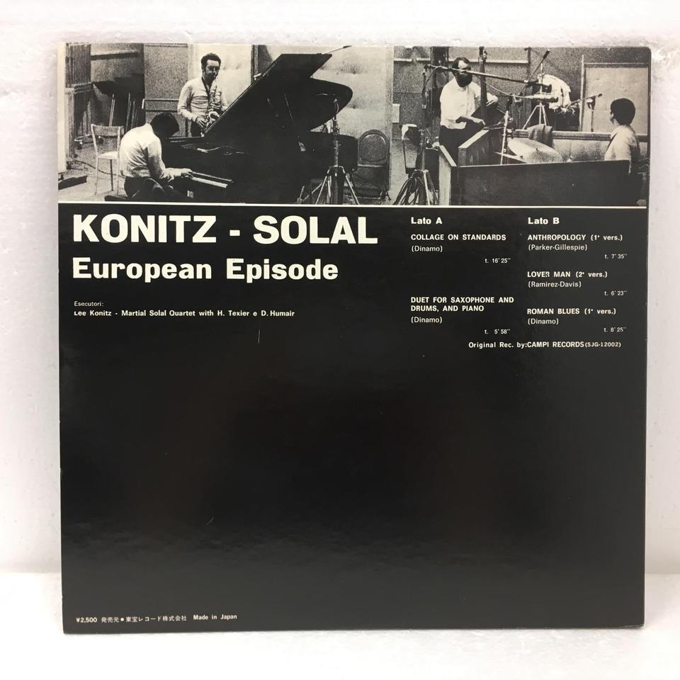 KONITZ-SOLAL EUROPEAN EPISODE/LEE KONITZ LEE KONITZ - 中古
